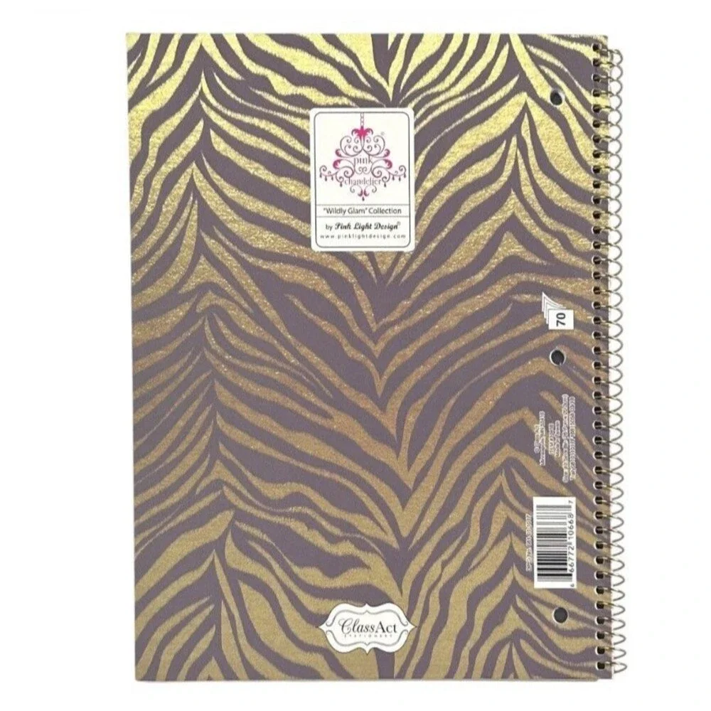3x Class Act Stationery Wide Ruled Spiral Notebooks 70 Sheets Each